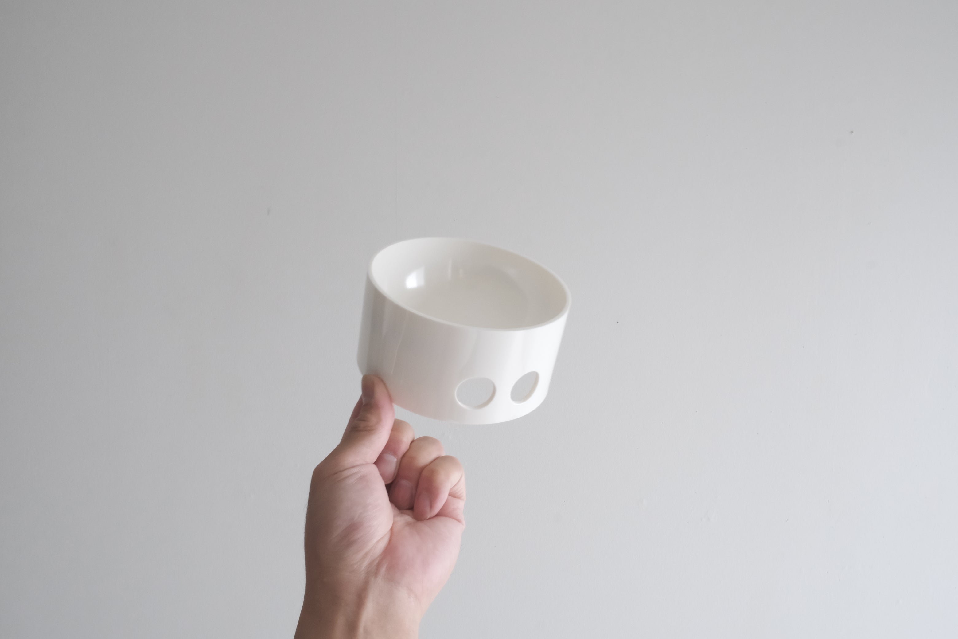 未使用・箱付】エンツォ・マリ TONGAREVA ホワイト メラミンボウル