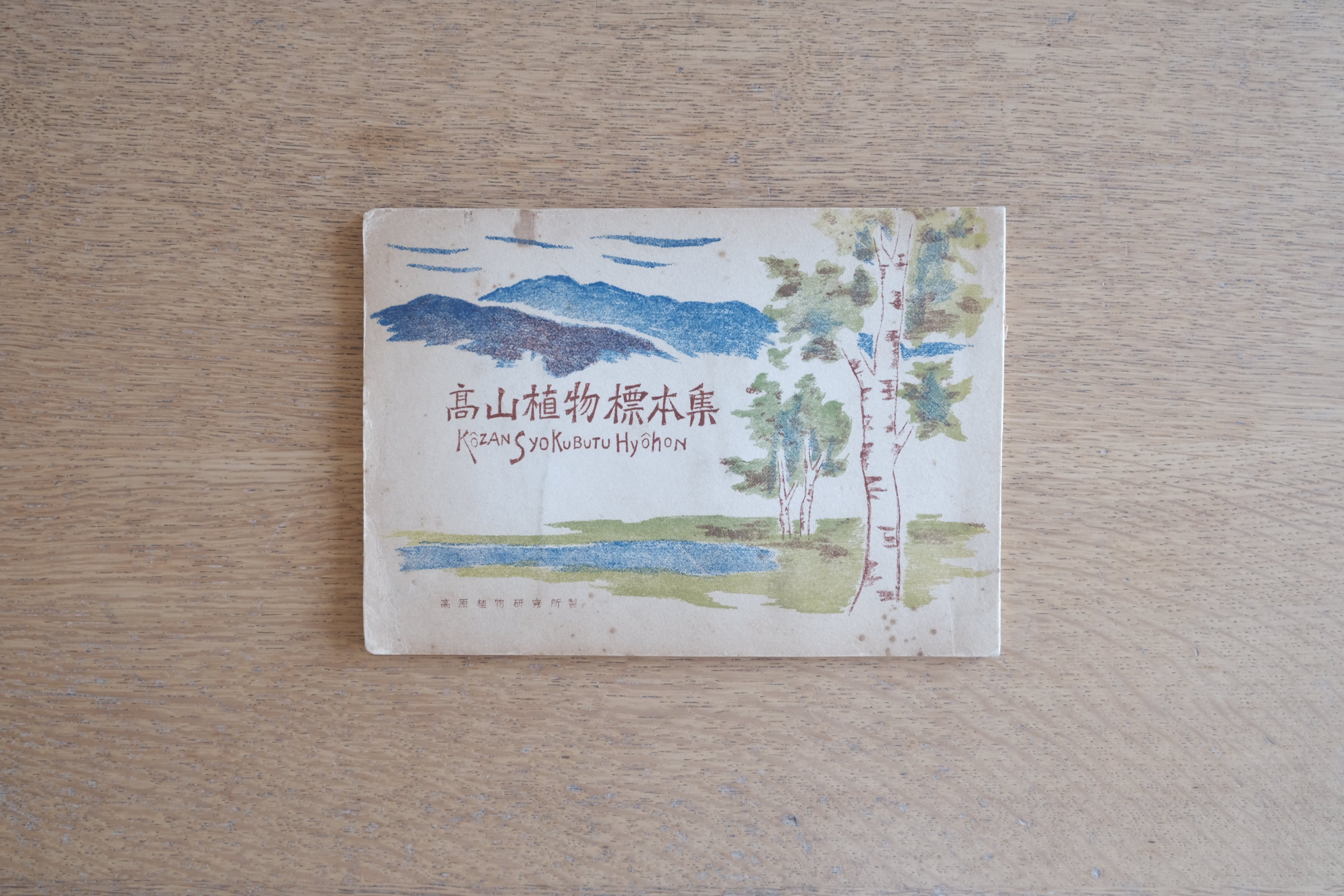 高山植物標本集｜昭和期の植物教育資料・押し花18種収録