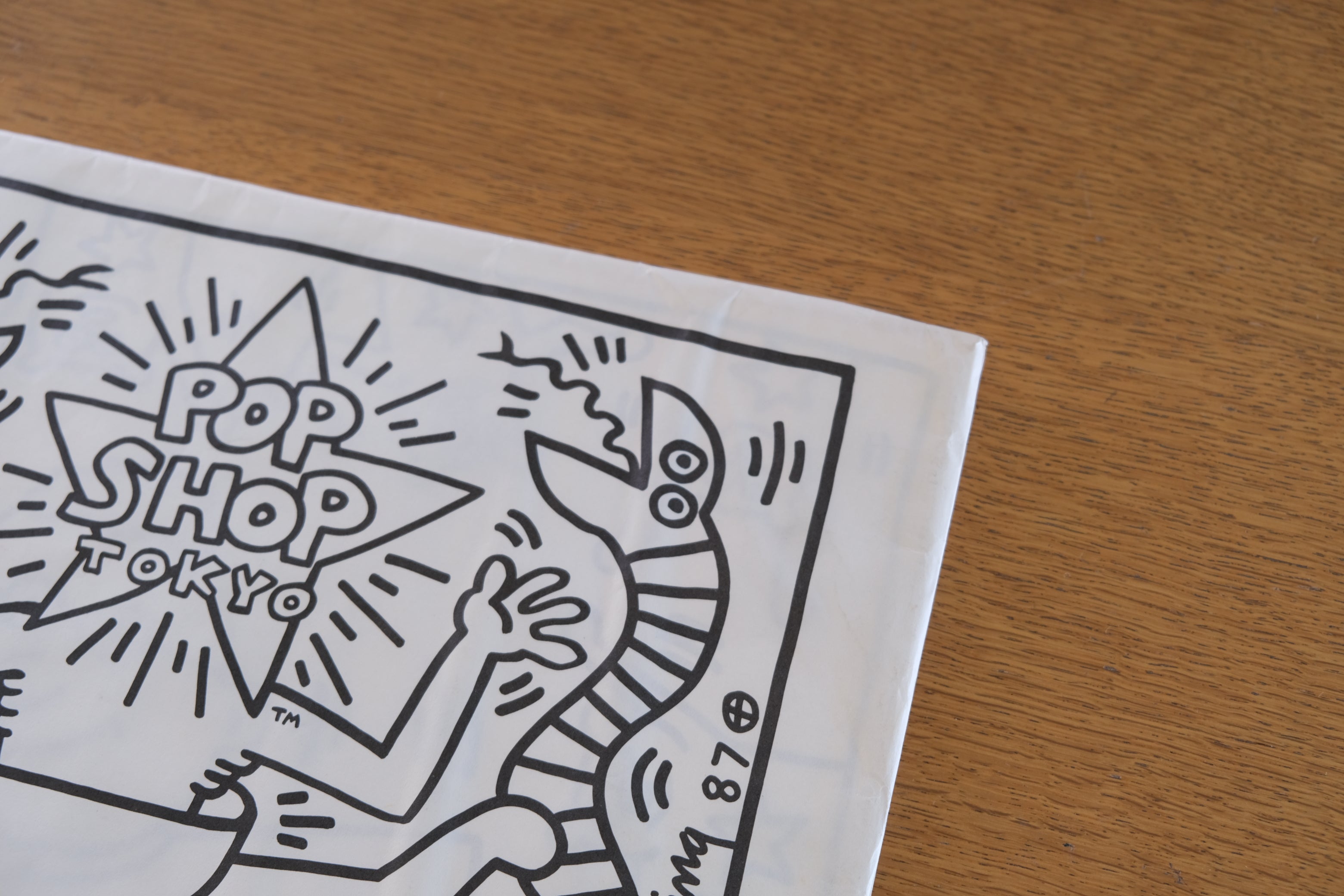 Keith Haring Coloring Book 1985 Pop Shop Tokyo Bag付き｜キース・ヘリング 自費出版 アーティストブック