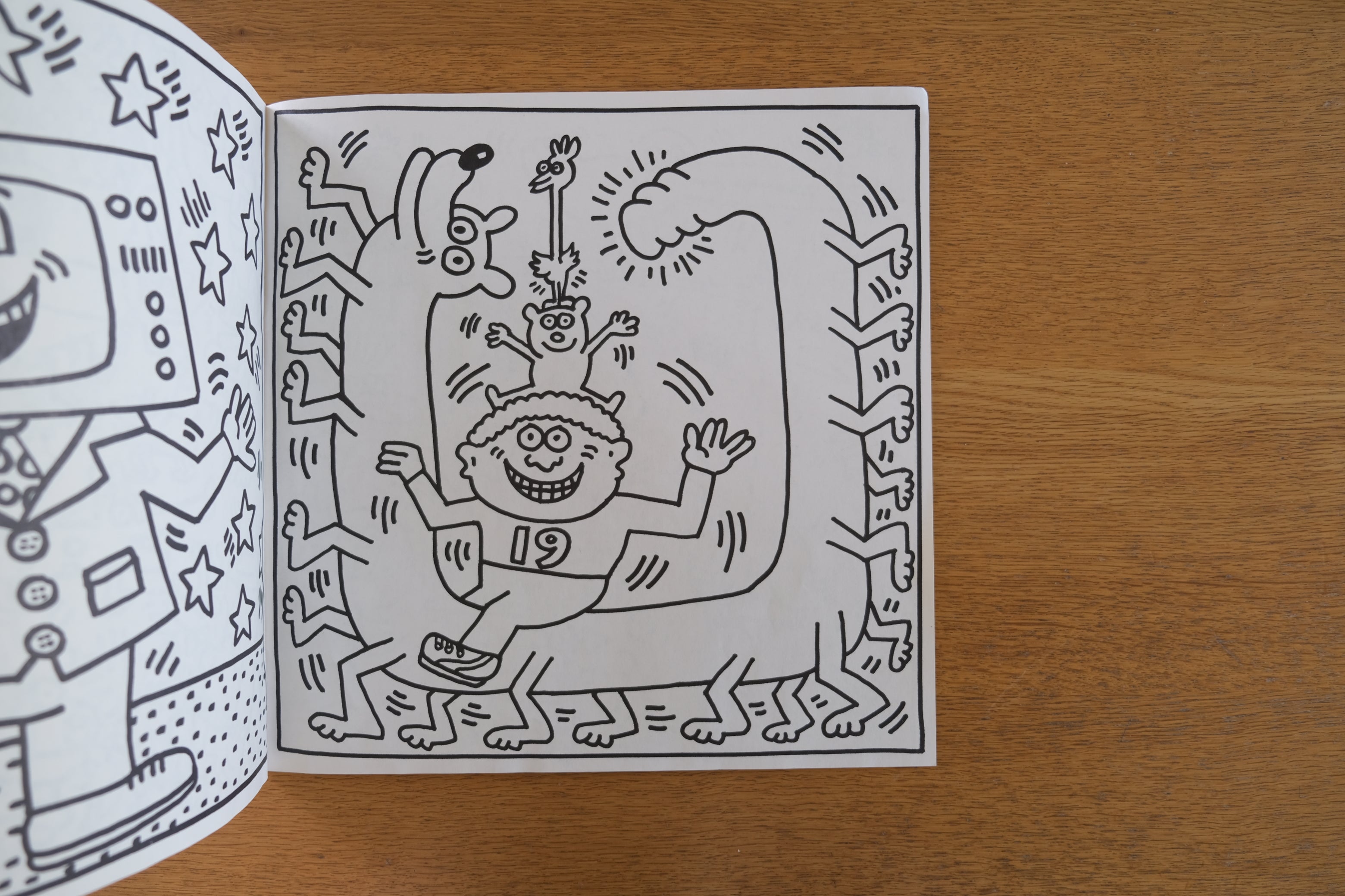 Keith Haring Coloring Book 1985 Pop Shop Tokyo Bag付き｜キース・ヘリング 自費出版 アーティストブック