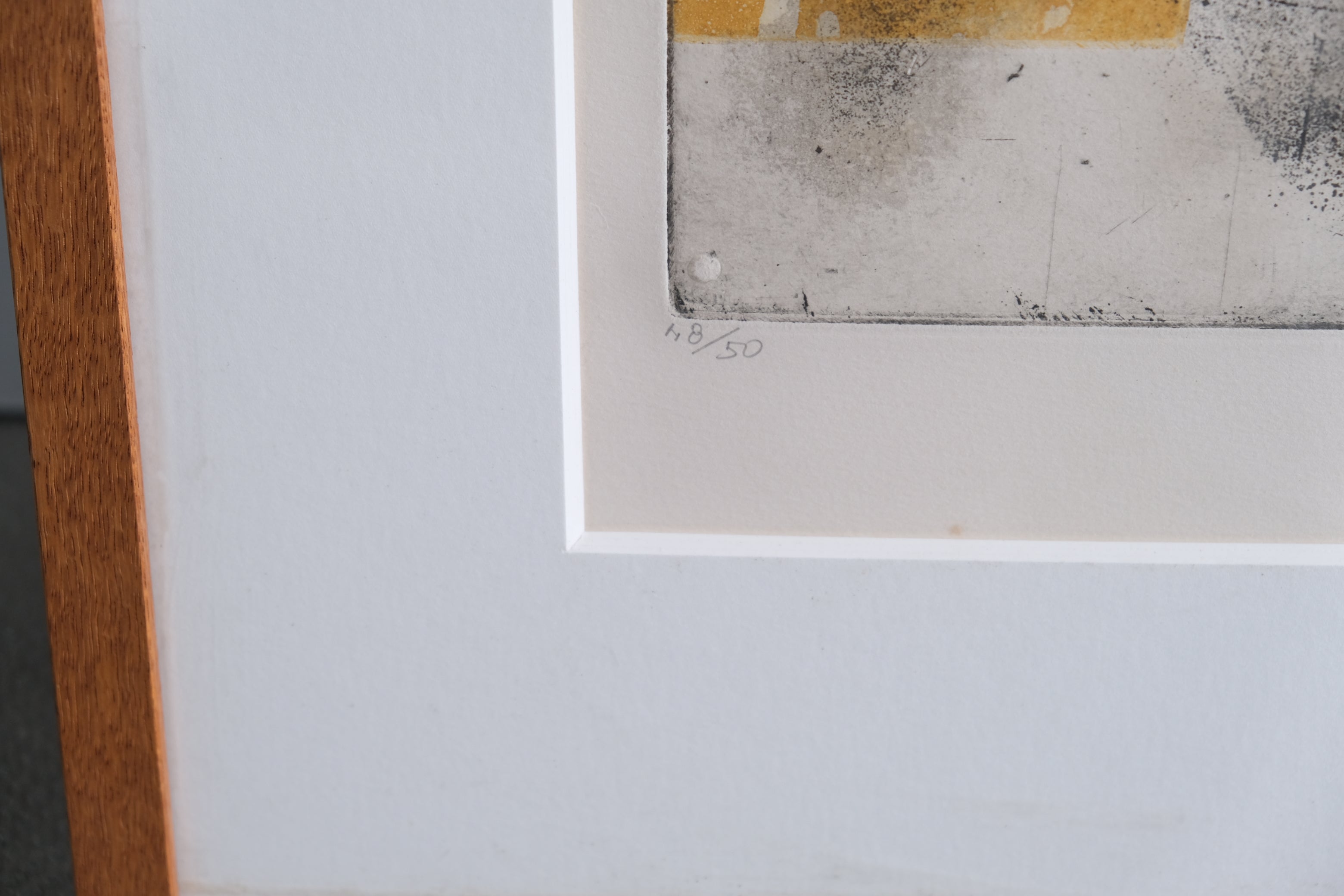 Antoni Tàpies「Lettres B」1981年 エッチング作品 48/50 額装 アントニ・タピエス スペイン現代美術