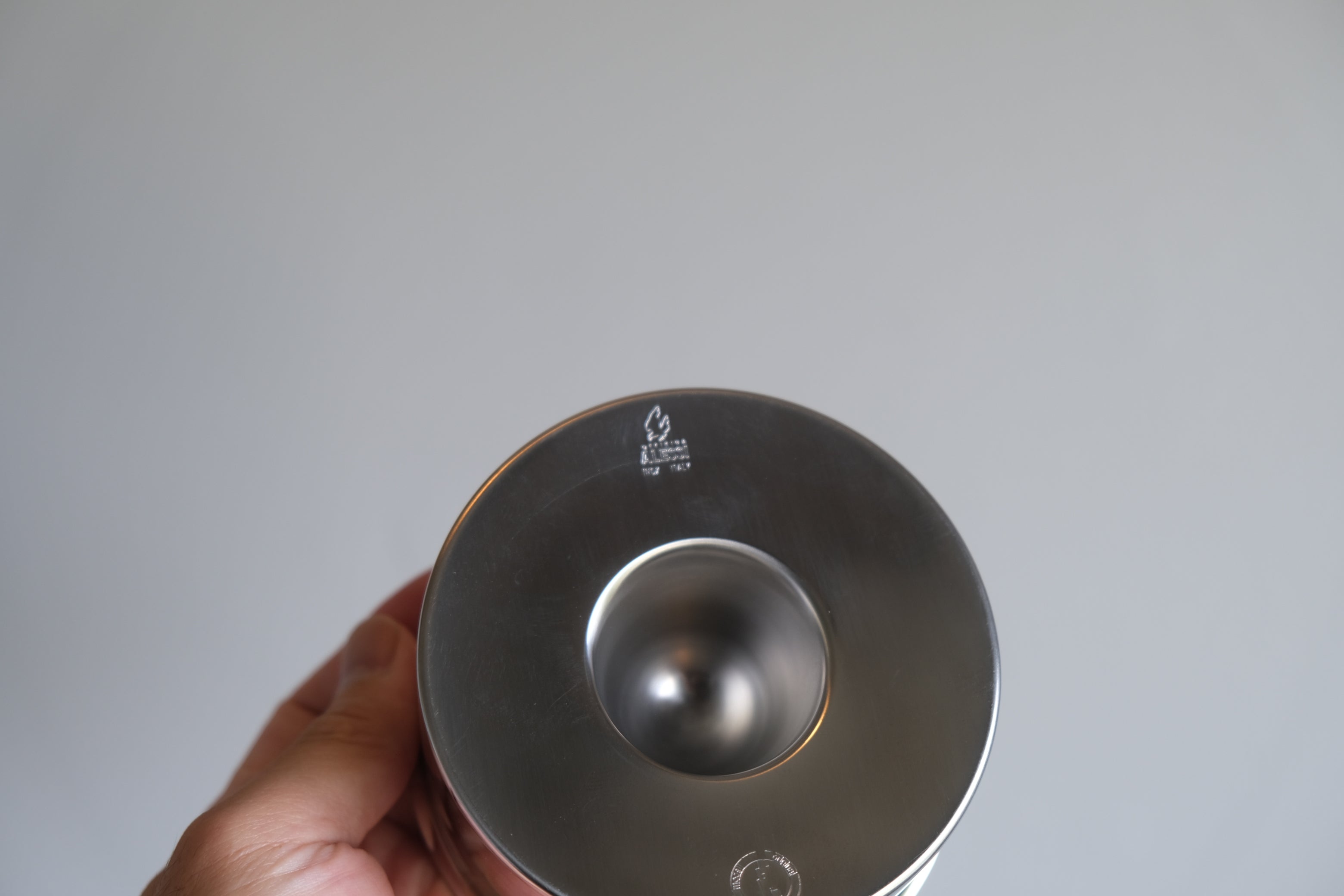 マリアンネ・ブラント｜ALESSI 90010/I ステンレス製バウハウス灰皿｜未使用・デッドストック
