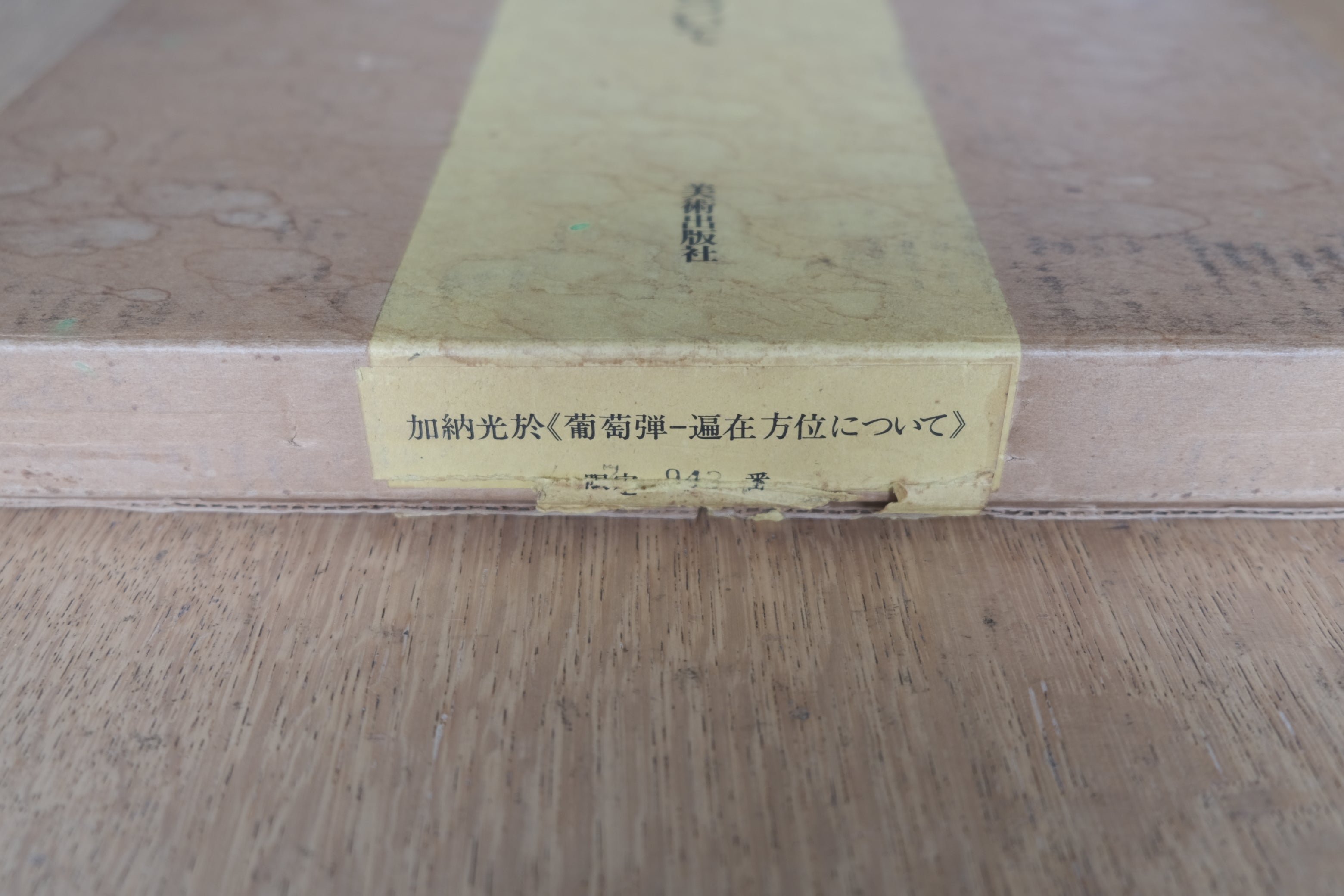 加納光於 葡萄弾―遍在方位について 限定800部 署名入 オリジナル版画付 美術出版社 1973年
