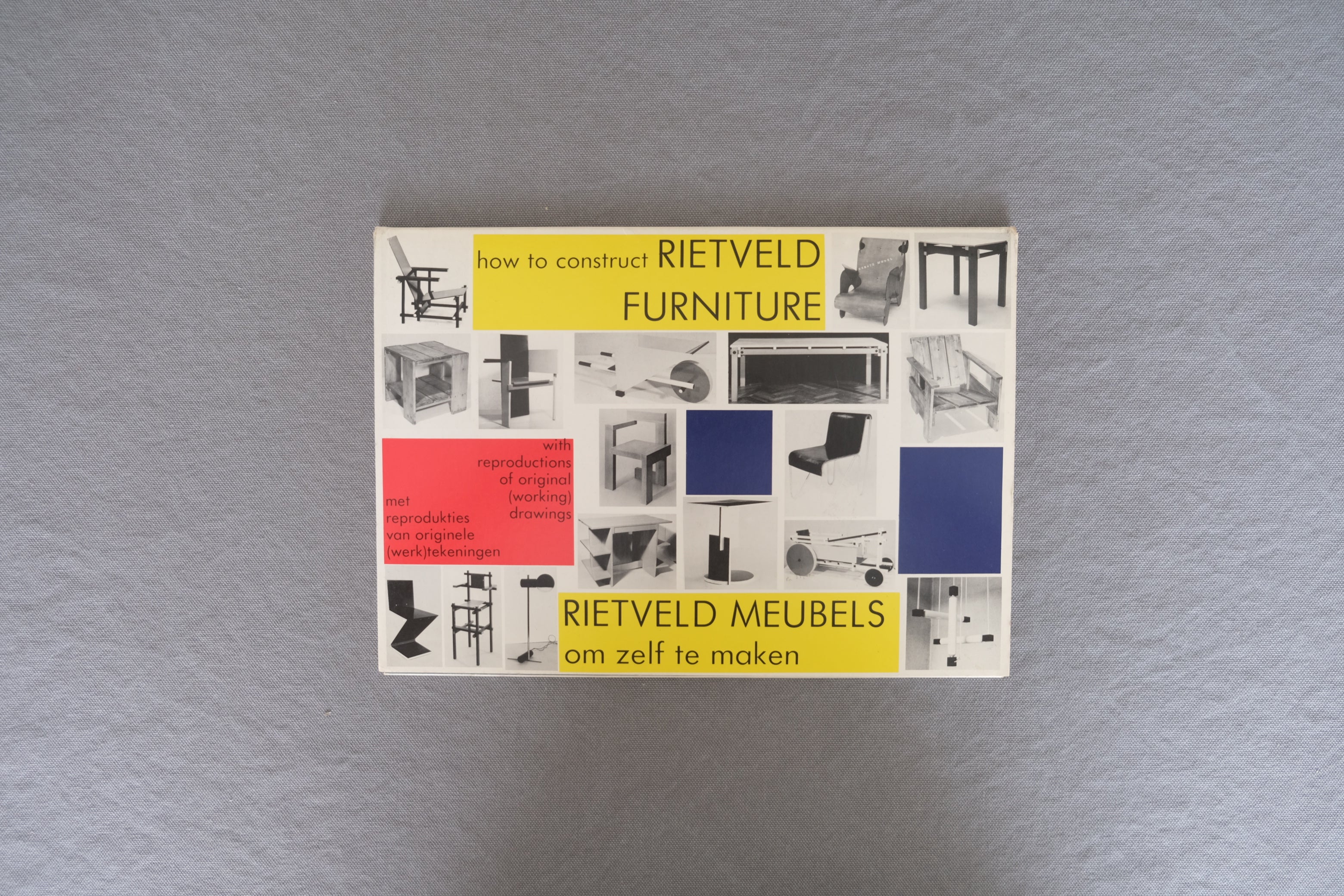 How to Construct Rietveld Furniture（リートフェルト 家具組立図面集｜1989年）