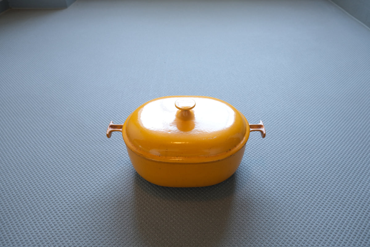 ヴィンテージ Le Creuset ル・クルーゼ × Enzo Mari エンツォ・マリ La Mama オーバルキャセロール フランス製