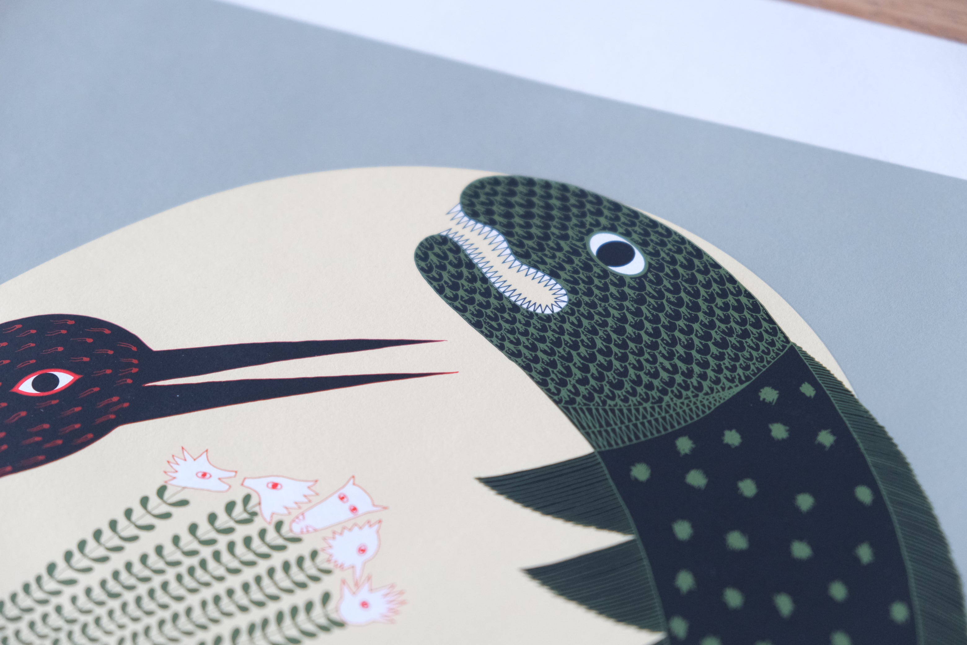 【サイン入り】永井一正 リトグラフ 3 ｜自然と調和するアート【未額装・42×29.5cm】