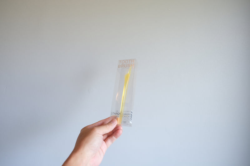 ［3個セット］フィリップ・スタルク PHILIPPE STARCK TOOTH BRUSH 歯ブラシ イエロー セブンイレブン限定商品 ゴースト