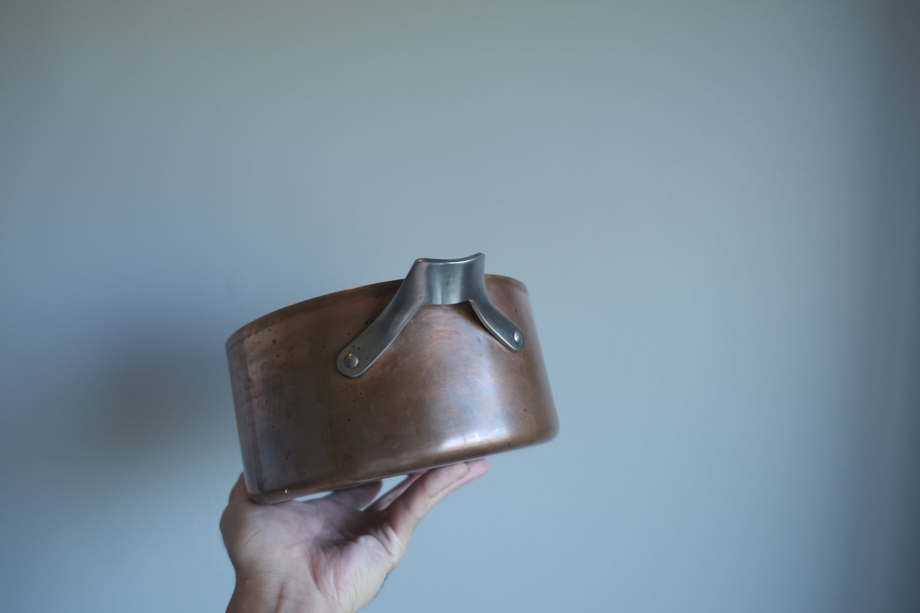 Henning Koppel × Georg Jensen「Taverna」銅鍋 蓋付き 小サイズ 北欧デザイン