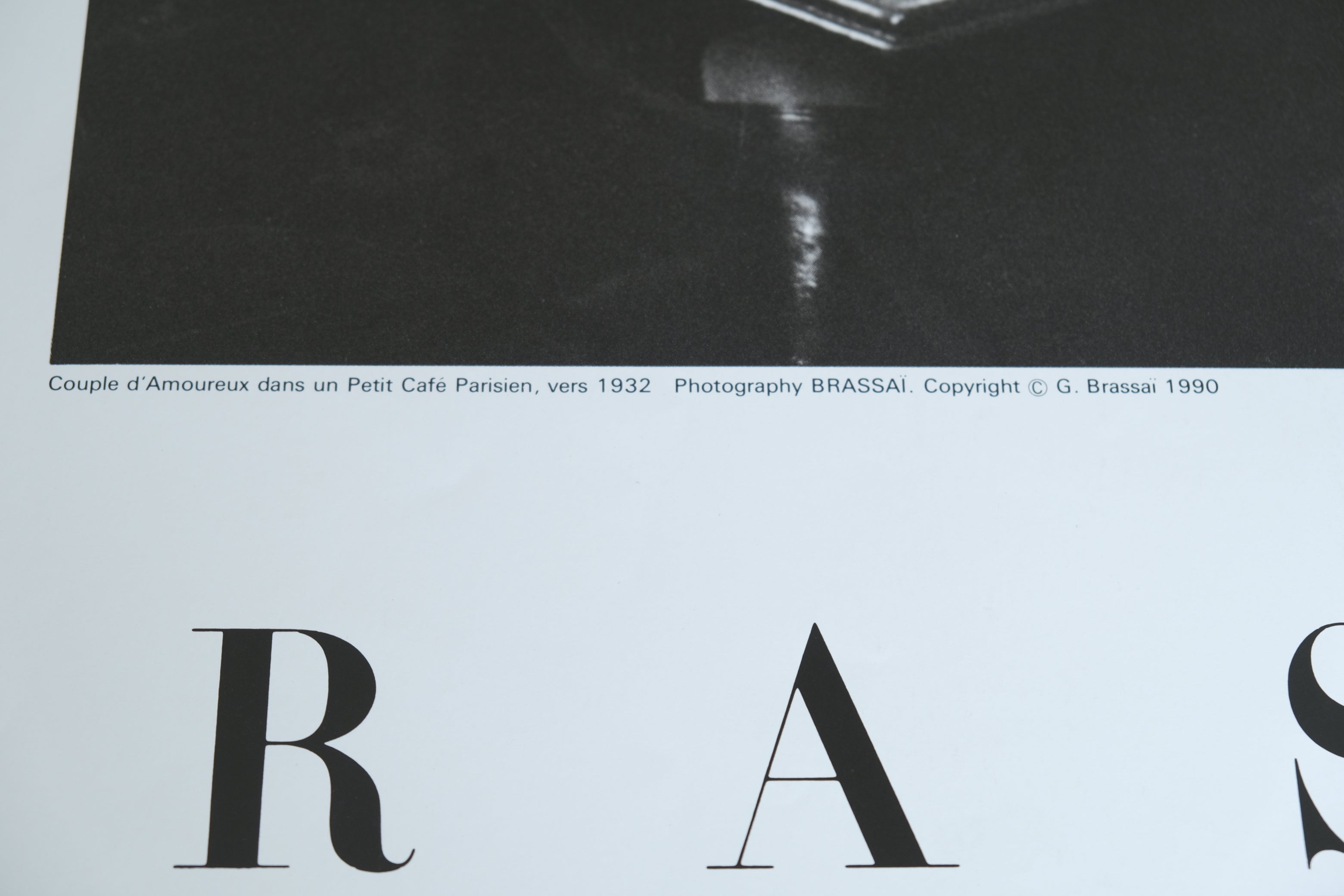 ブラッサイ展 ポスター 1990年 プランタン銀座開催 Paris Café 1932年作品