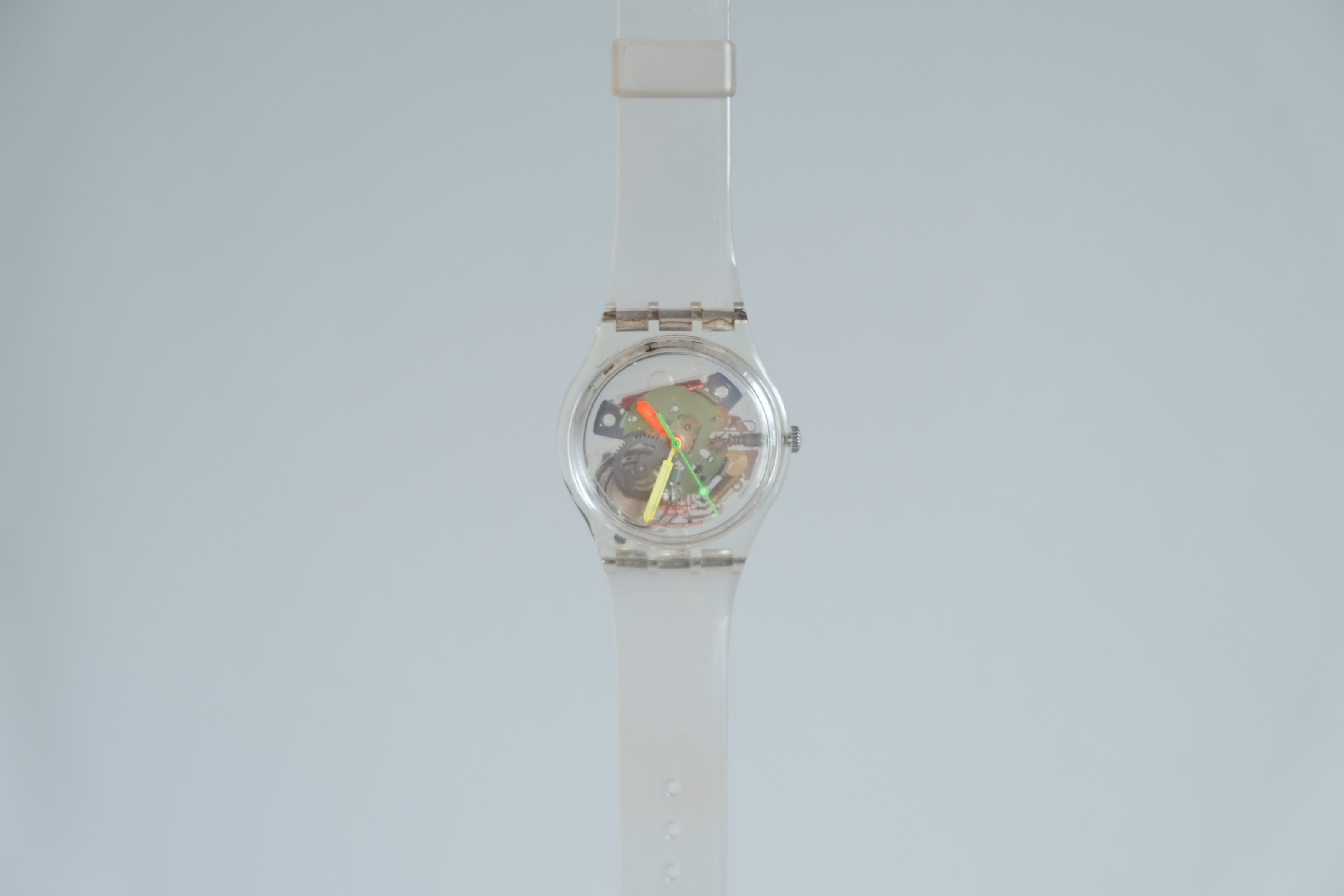 Swatch JELLY PIANO GZ159｜レンゾ・ピアノ 1999｜スケルトン クリア クォーツ 34mm