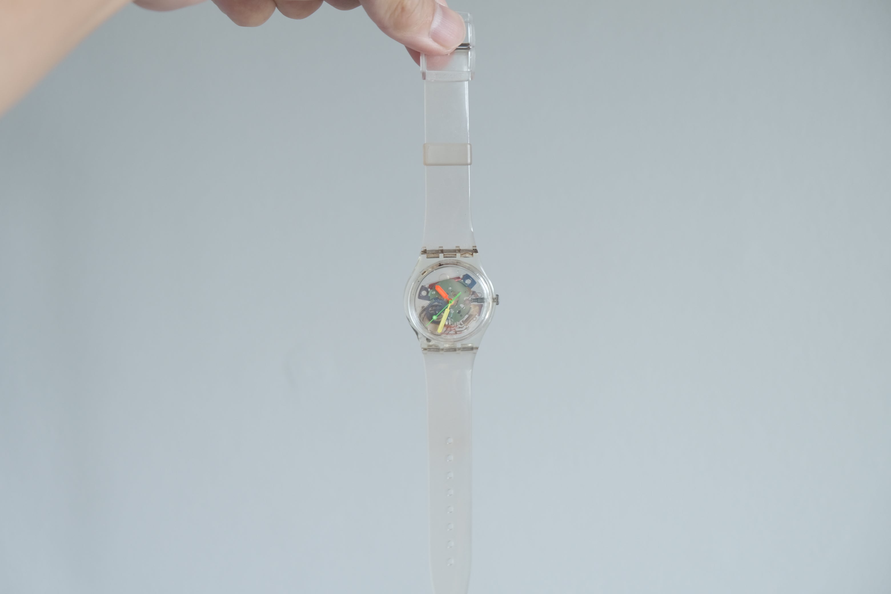 Swatch JELLY PIANO GZ159｜レンゾ・ピアノ 1999｜スケルトン クリア クォーツ 34mm