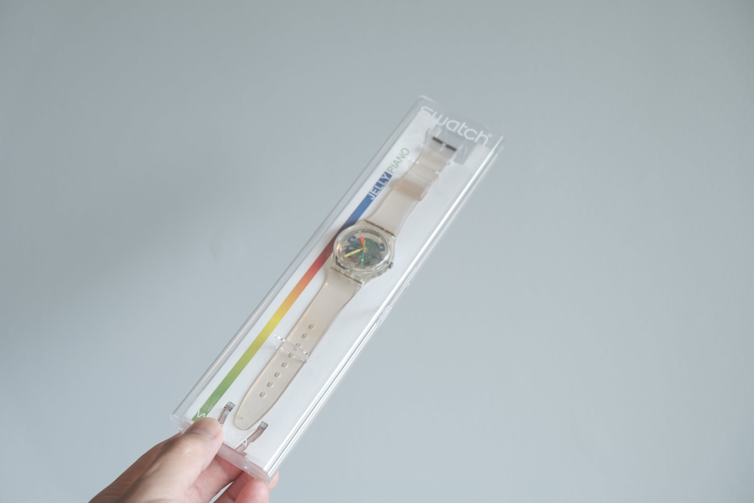 Swatch JELLY PIANO GZ159｜レンゾ・ピアノ 1999｜スケルトン クリア クォーツ 34mm