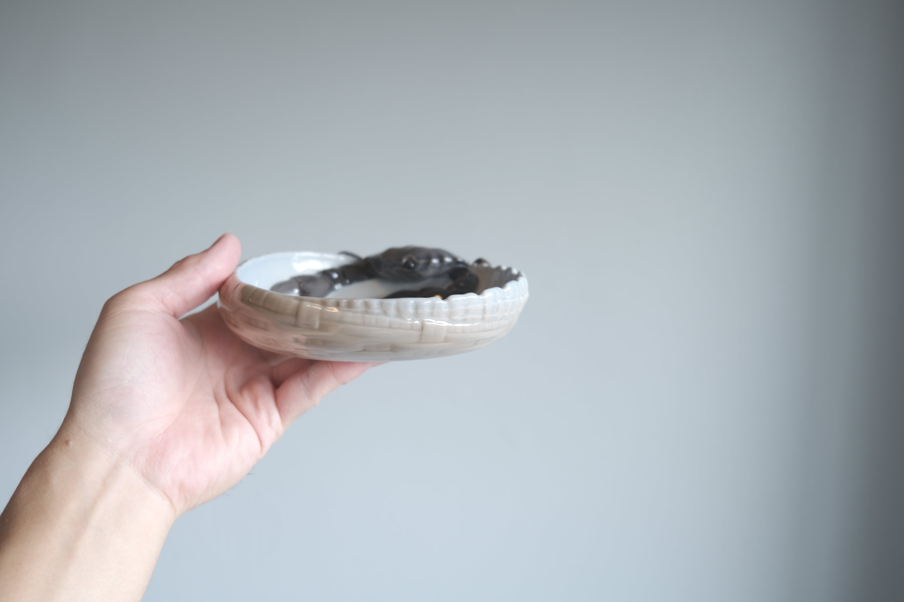【未使用】ROYAL COPENHAGEN ロイヤルコペンハーゲン クラブディッシュ アールヌーボー 蟹モチーフ 北欧ヴィンテージ