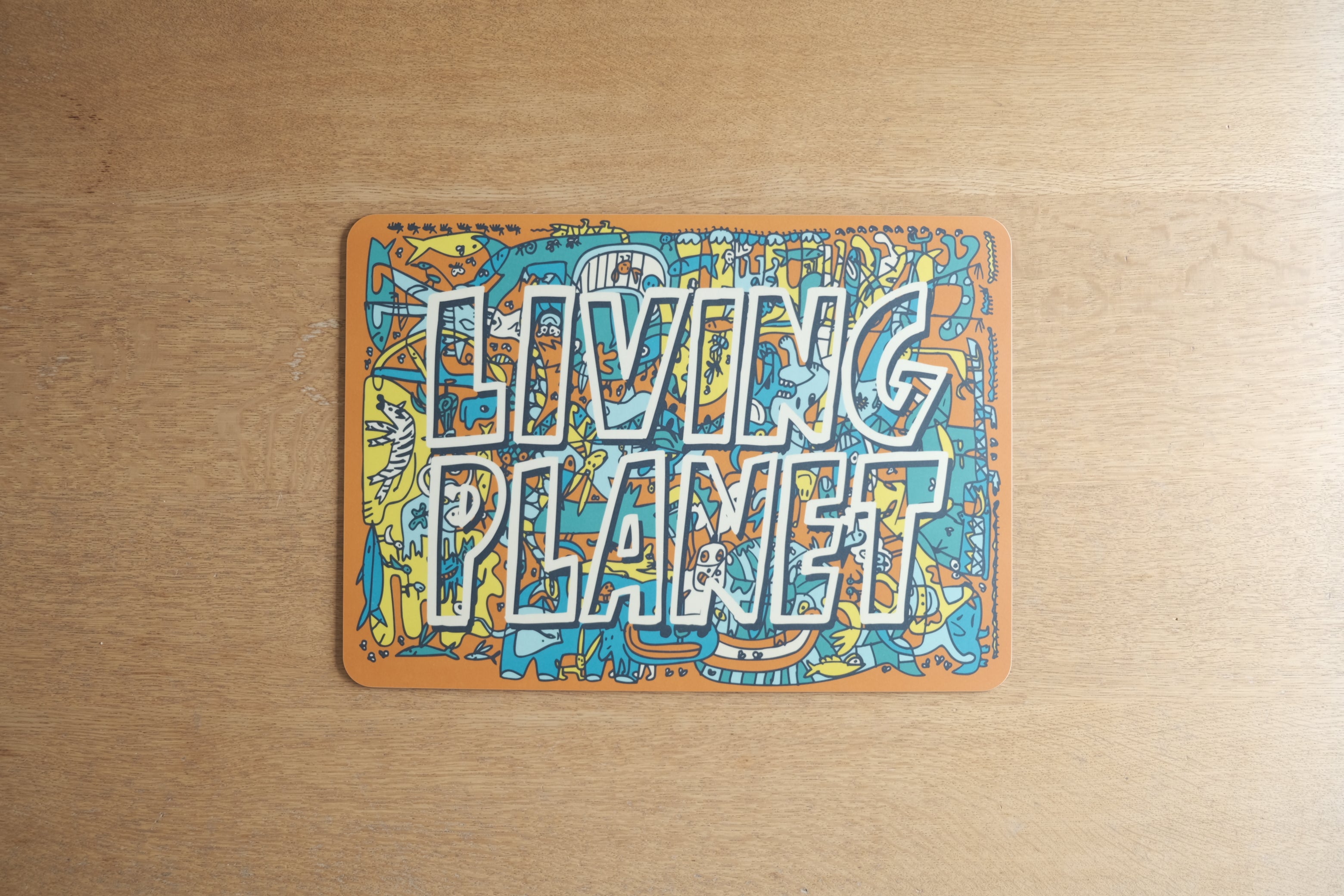 【ヴィンテージ】ALESSI × Javier Mariscal｜LIVING PLANET メラミン製 プレースマット（1997年）