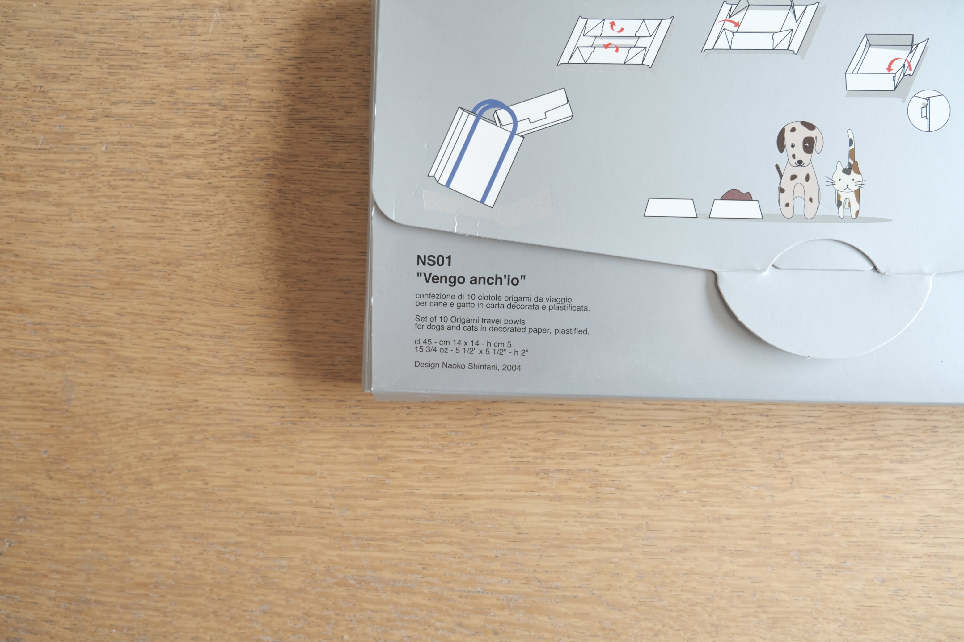 【未使用】ALESSI × Naoko Shintani｜折り紙トラベルボウル 10枚セット 2004年 デザインコレクション