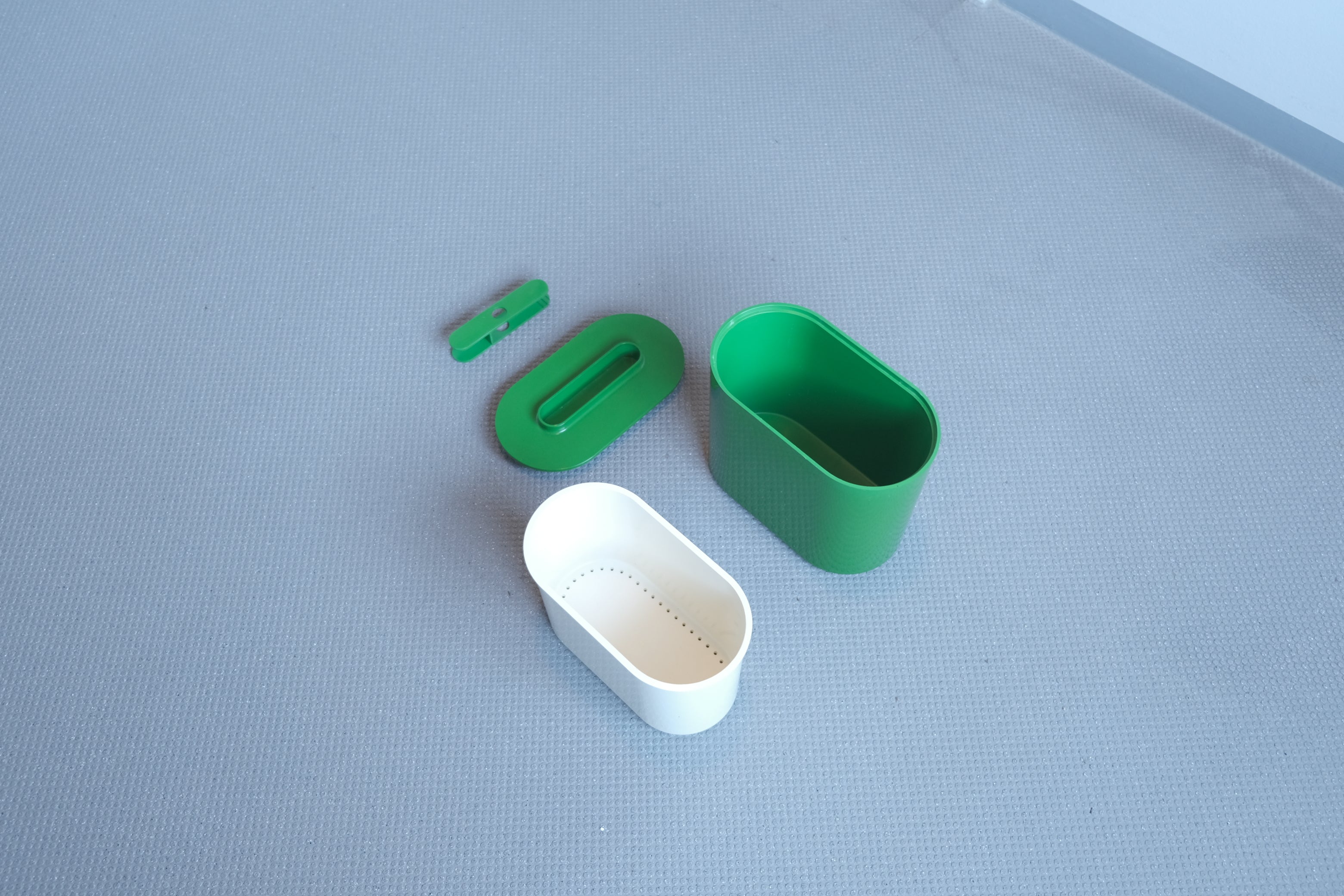 【未使用デッドストック】Kartell 4624 アイスバケット 緑｜Giotto Stoppinoデザイン｜イタリア製ヴィンテージ