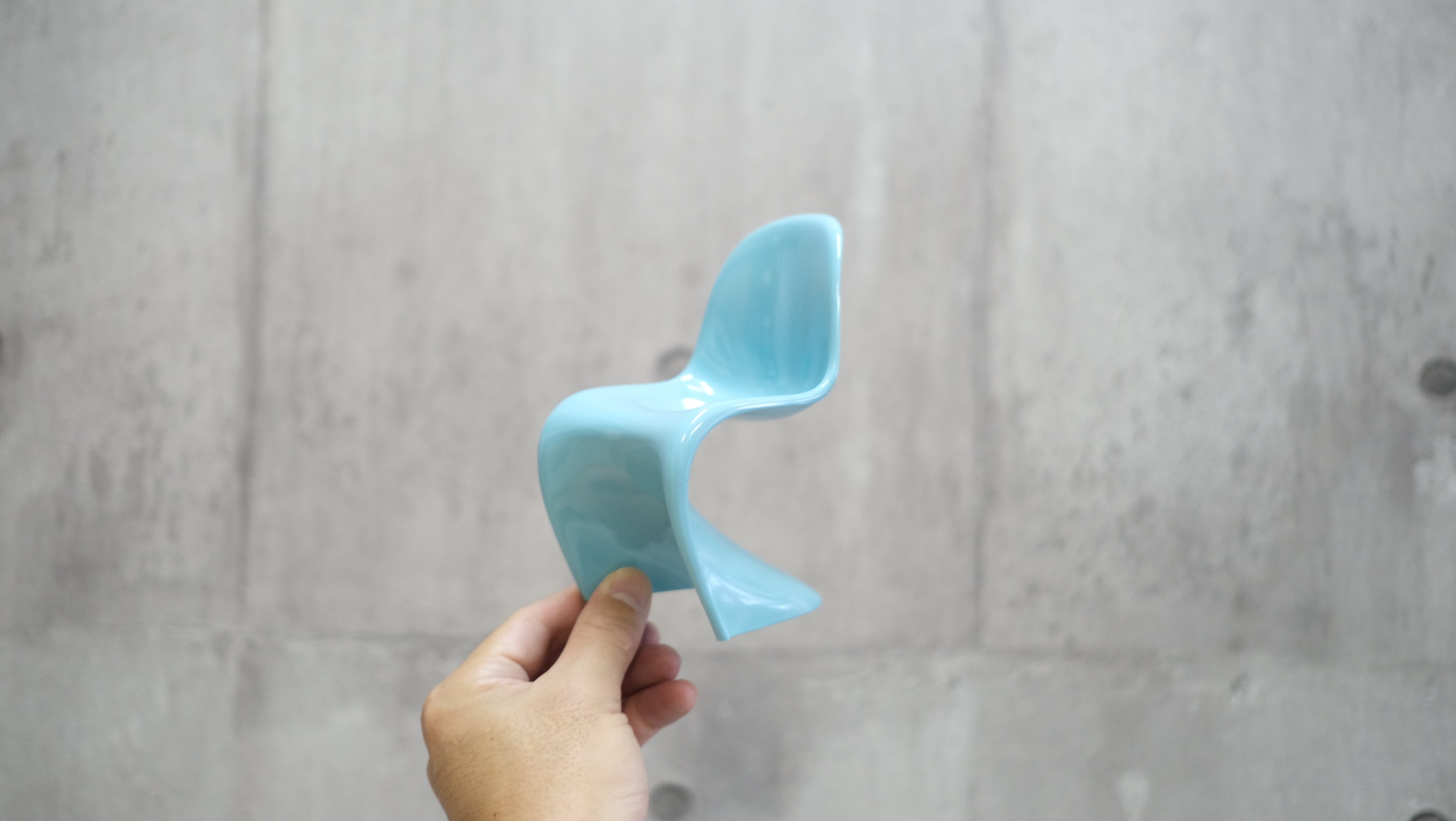Vitra社製 ヴェルナー・パントン ミニチュア椅子 1/6サイズ ブルー ヴィトラ Verner Panton Chair