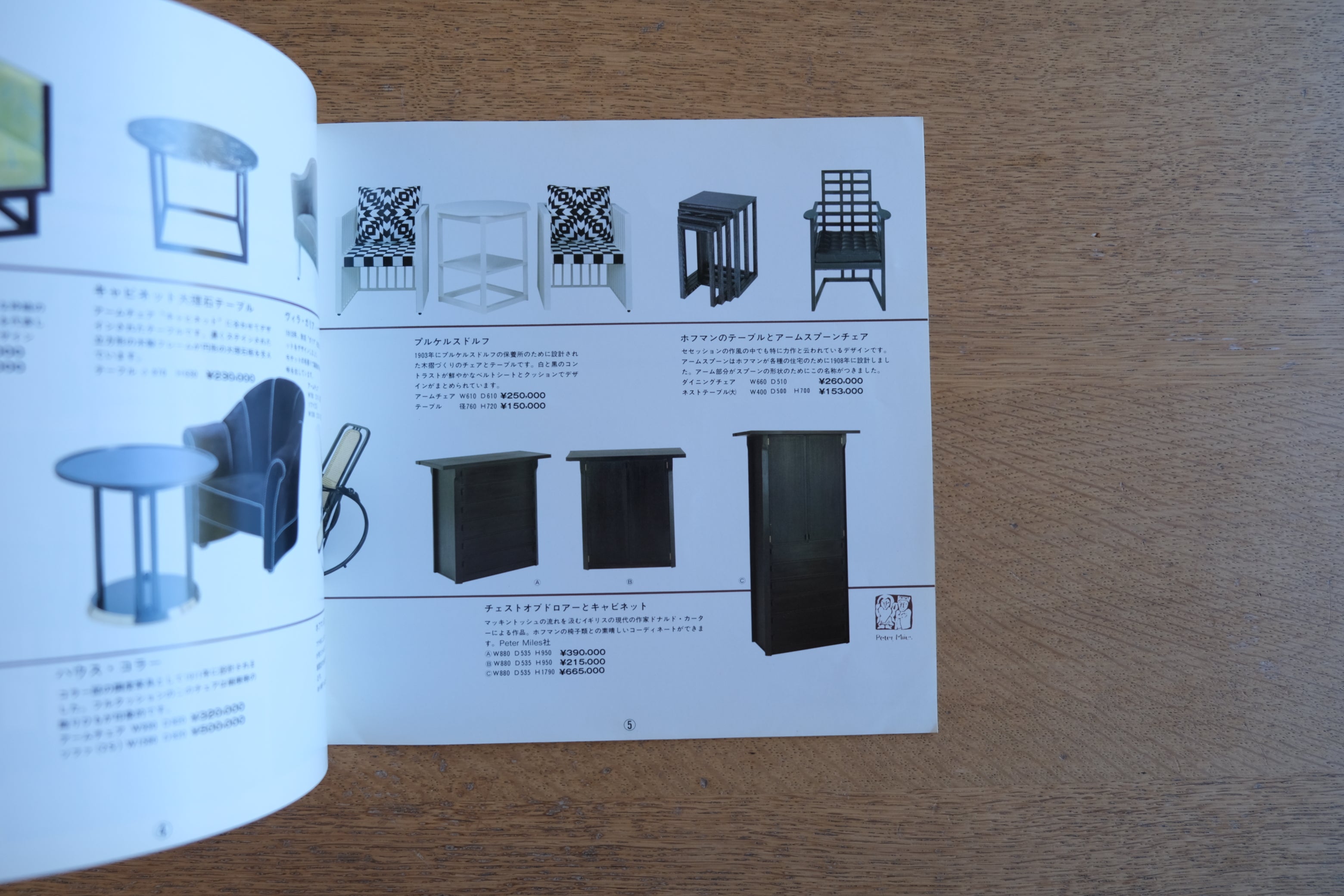 ヨセフ・ホフマンとユーゲントスティール展 HAND-WERK-FORM 冊子 ヨーロッパ家具 青山さるん ACTUS アクタス