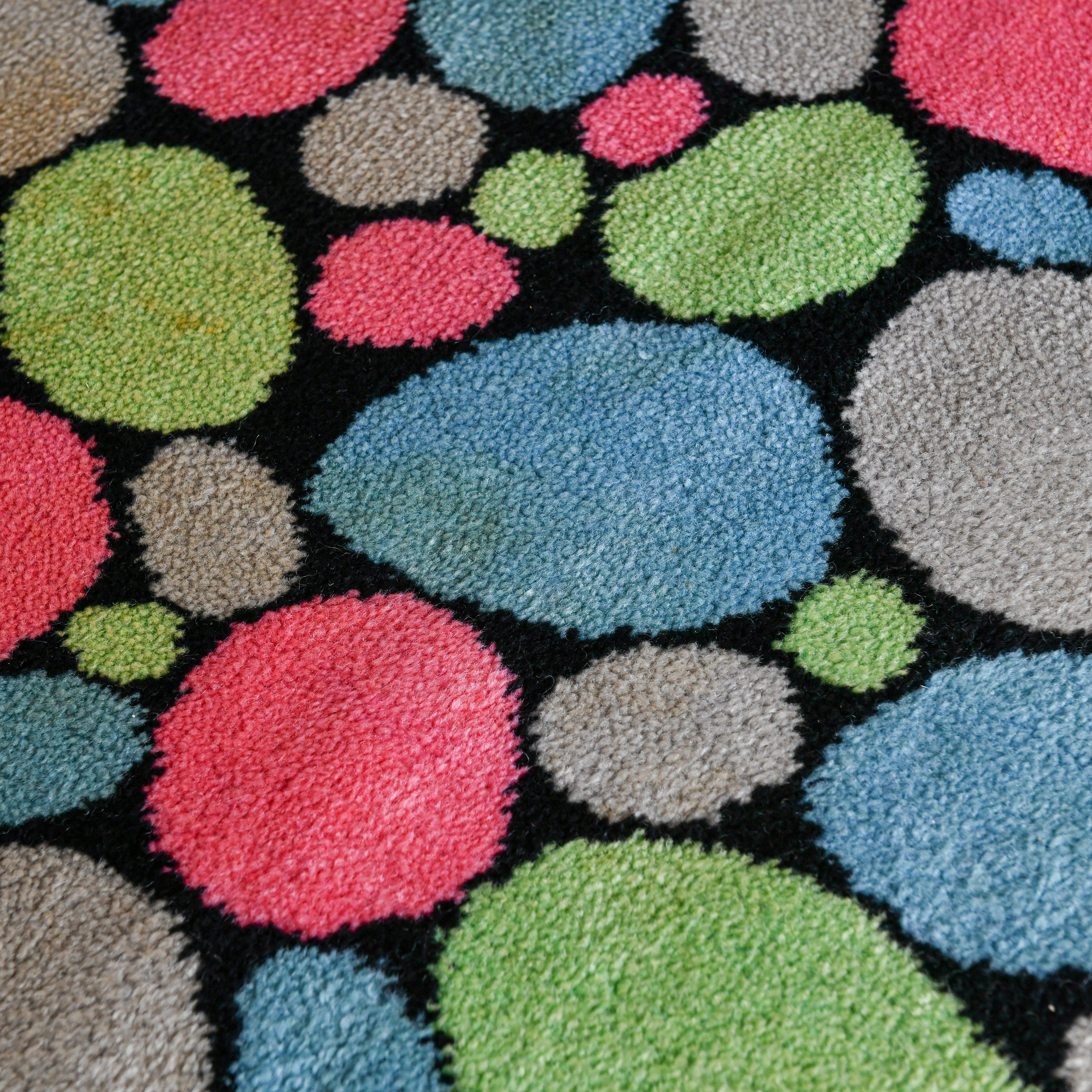 【希少】Verner Panton《Stones 1》アートライン ラグマット｜Ege × ヴァーナー・パントン｜デンマークモダン