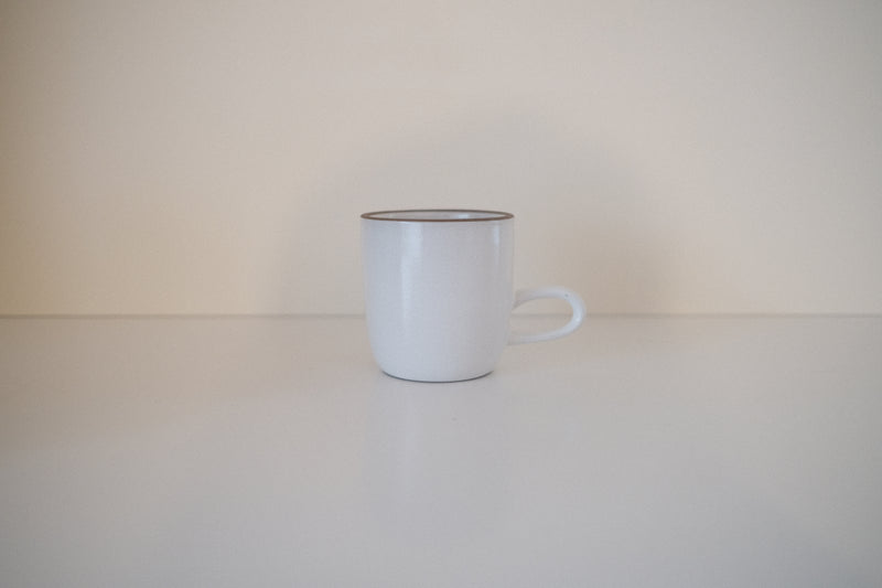 【未使用品】ヒースセラミック スタジオライン 陶器の白色マグカップ アメリカ カリフォルニア製 Heath Ceramics Studio Line white